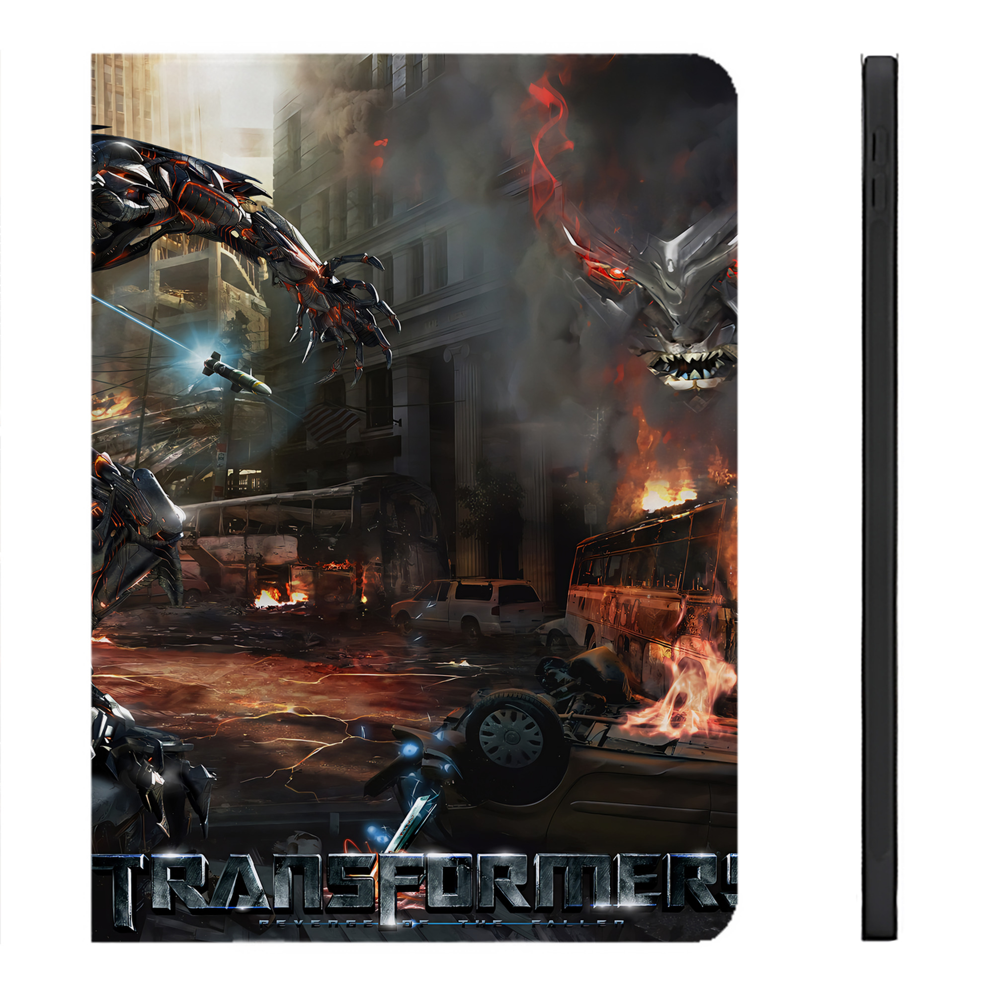 （画像用） Transformers トランスフォーマー IPadケース ペンホルダー付き ブックスタイルデザイン